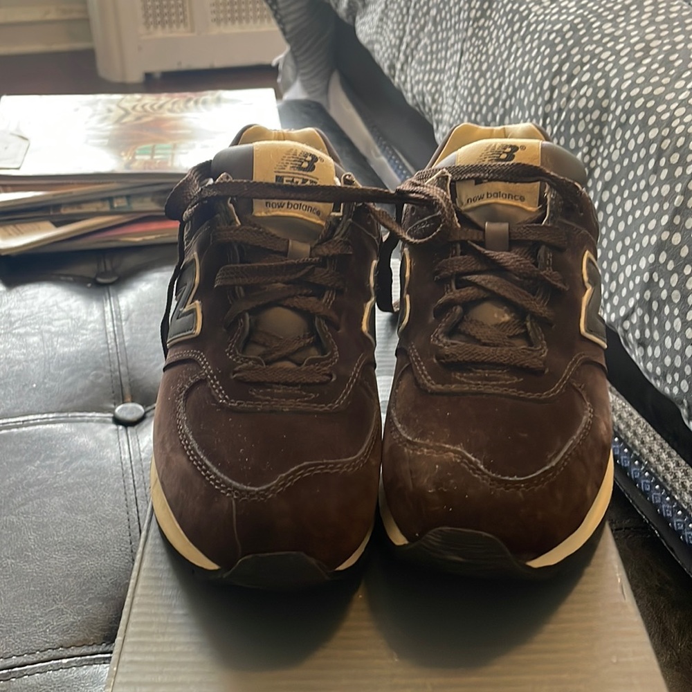 Big kid brown suede new balances
